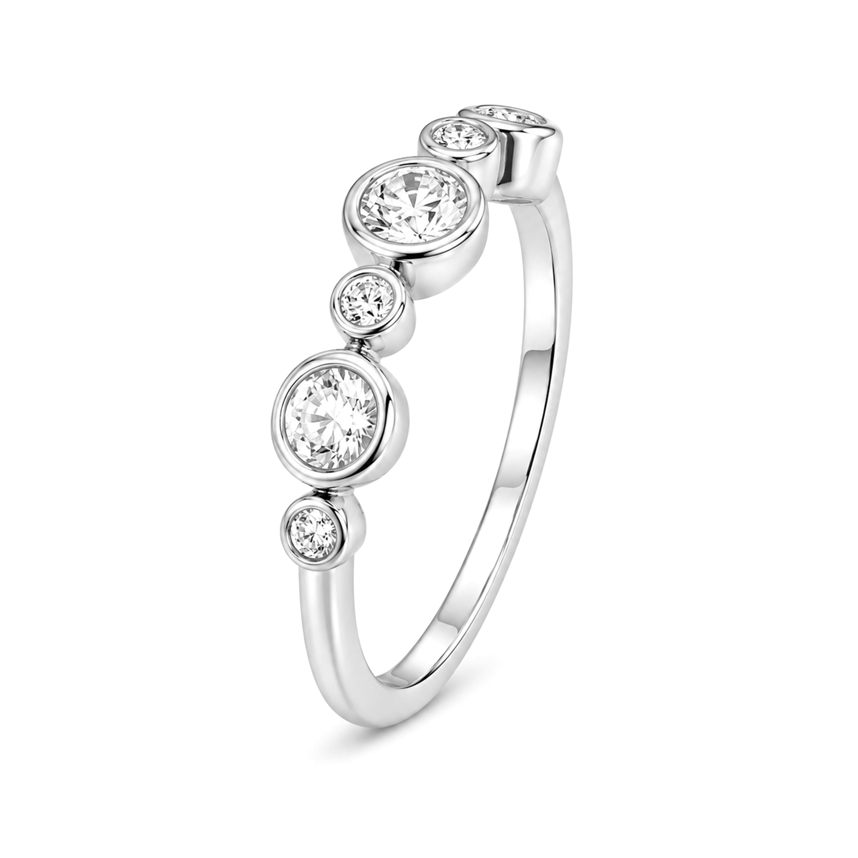 Venturant Lab Grown Diamond (F/VS+) 1.00 carat Round cut Sterling Silver Statement Ring - Sterling Silver | Gold over Silver