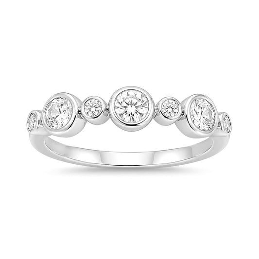 Venturant Lab Grown Diamond (F/VS+) 1.00 carat Round cut Sterling Silver Statement Ring - Sterling Silver | Gold over Silver