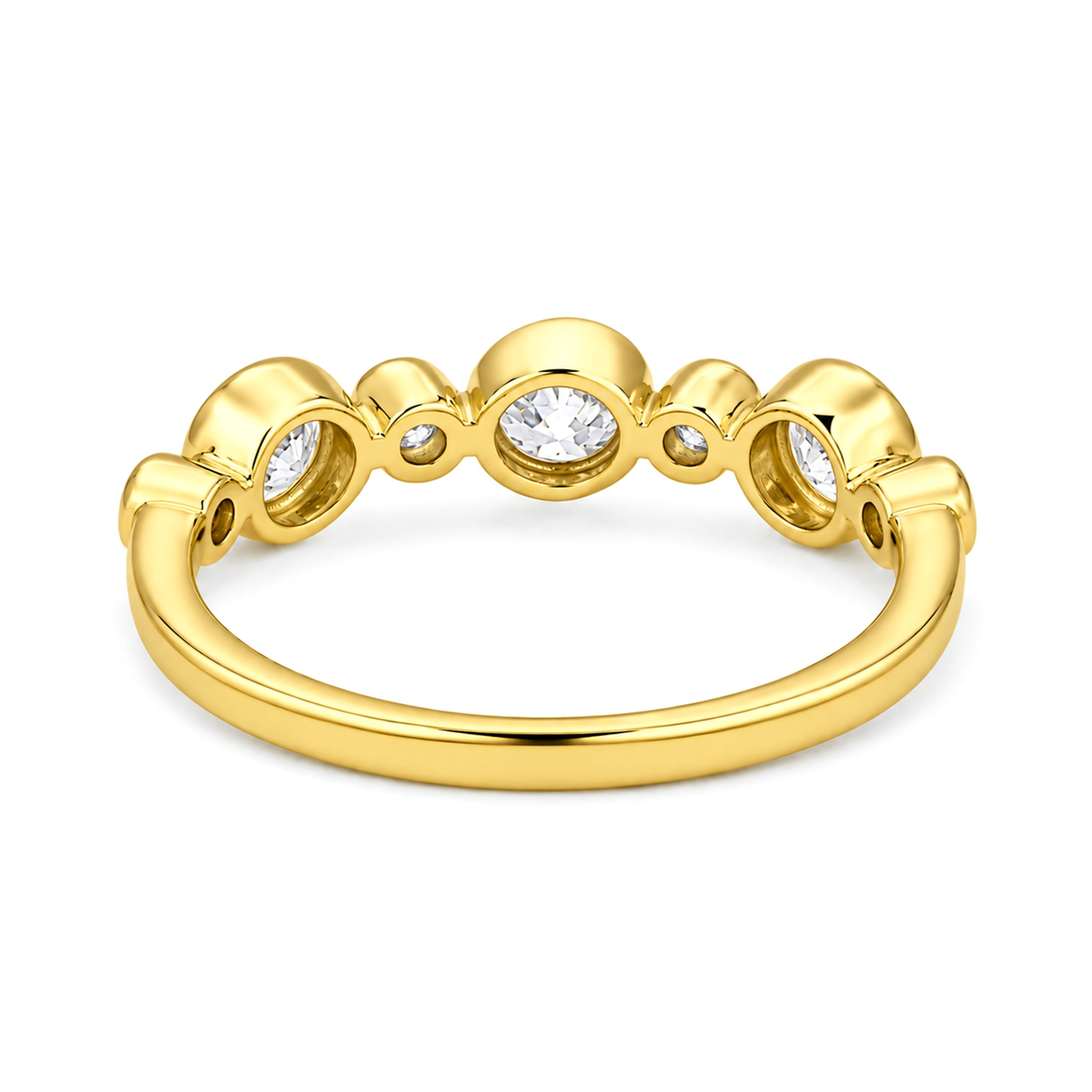 Venturant Lab Grown Diamond (F/VS+) 1.00 carat Round cut Sterling Silver Statement Ring - Sterling Silver | Gold over Silver