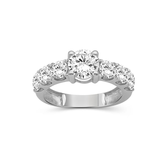 Venturant 3.00 Carat T.W. Round-cut Lab Grown Diamond (F/VS+) 14K Gold Fashion Ring