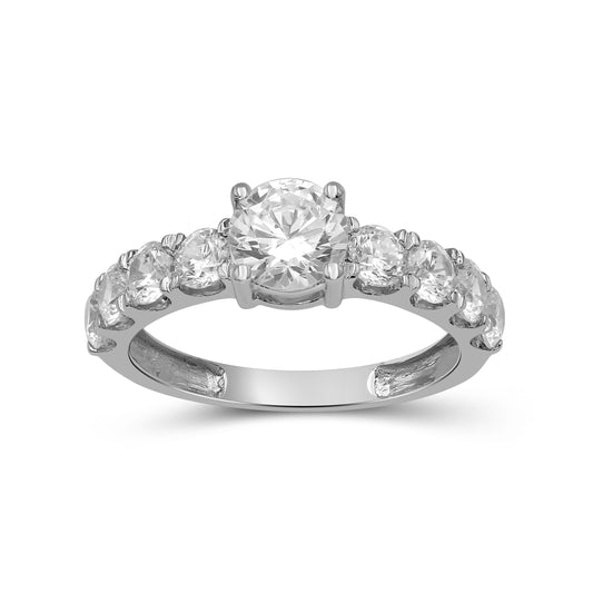 Venturant 2.00 Carat T.W. Round-cut Lab Grown Diamond (F/VS+) 14K Gold Fashion Ring