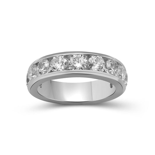 Venturant 0.50 - 3.00 Carat T.W. Round-cut Lab Grown Diamond (F/VS+) 14K Gold 11 Stone Channel Set Ring