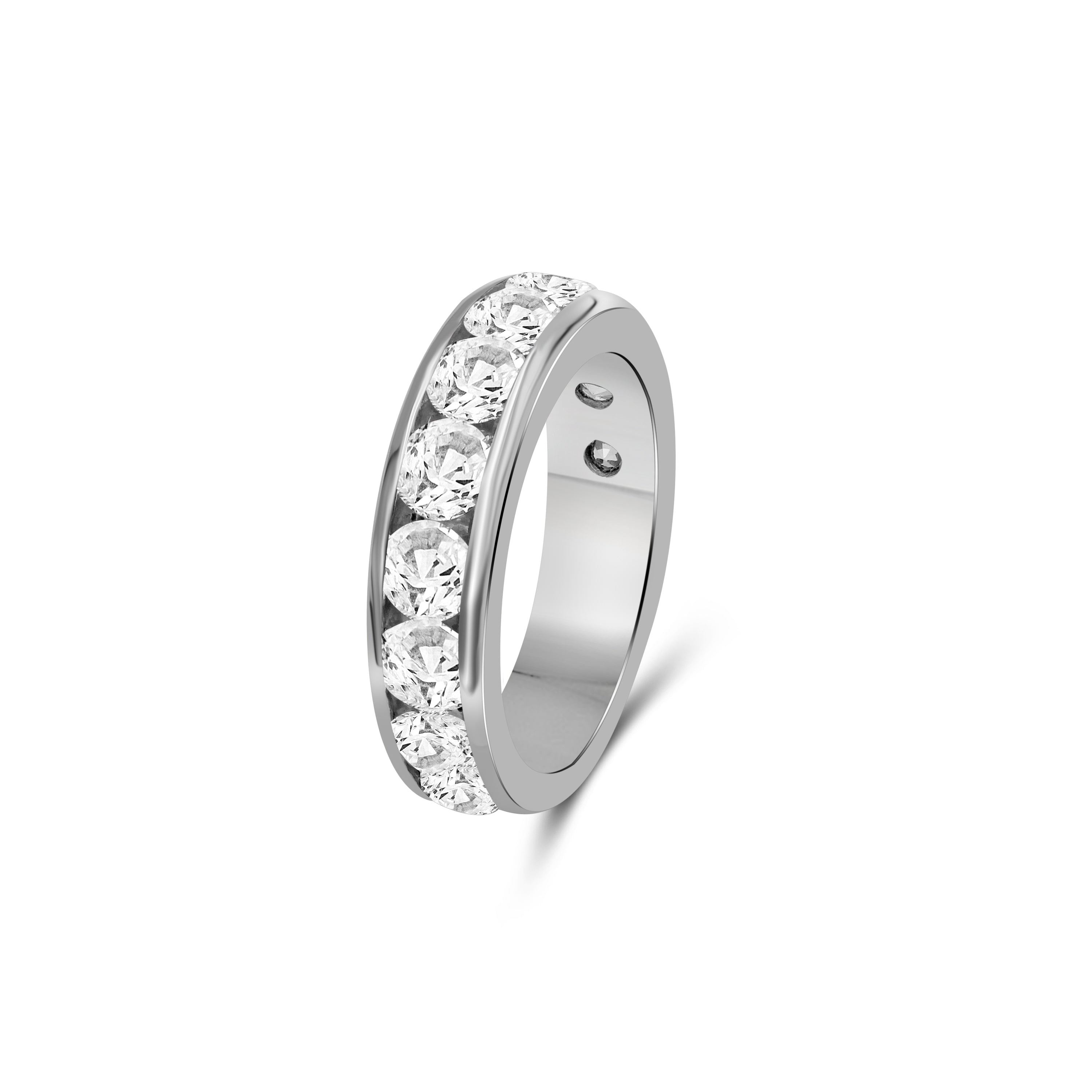 Venturant Lab Grown Diamond (F/VS+) 1.00 carat Round cut Sterling Silver Ring - Sterling Silver | Gold over Silver