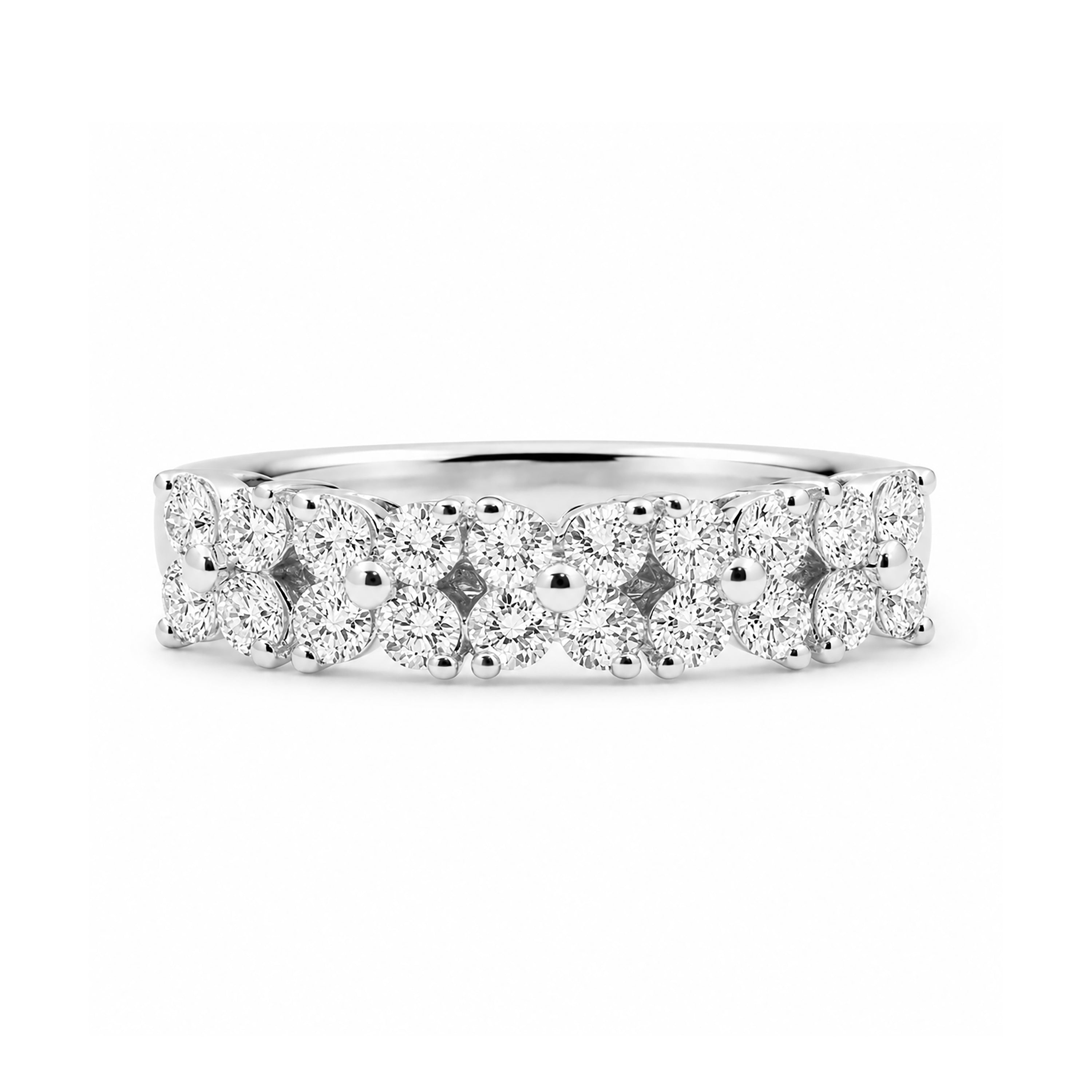 Venturant Lab Grown Diamond (F/VS+) 1.00 carat Round cut Sterling Silver Ring - Sterling Silver | Gold over Silver
