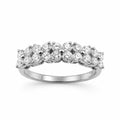 Venturant Lab Grown Diamond (F/VS+) 1.00 carat Round cut Sterling Silver Ring - Sterling Silver | Gold over Silver