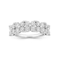 Venturant Lab Grown Diamond (F/VS+) 2.00 carat Round cut Sterling Silver Ring - Sterling Silver | Gold over Silver