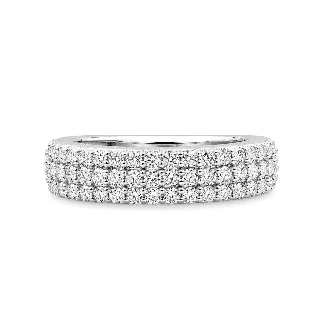 Venturant Lab-Grown Diamond Ring for Women | Sterling Silver | Round Cut | Prong | F Color, VS+ Clarity | 1.00 Total Carat Weight | Anniversary, Wedding, Birthday Gift
