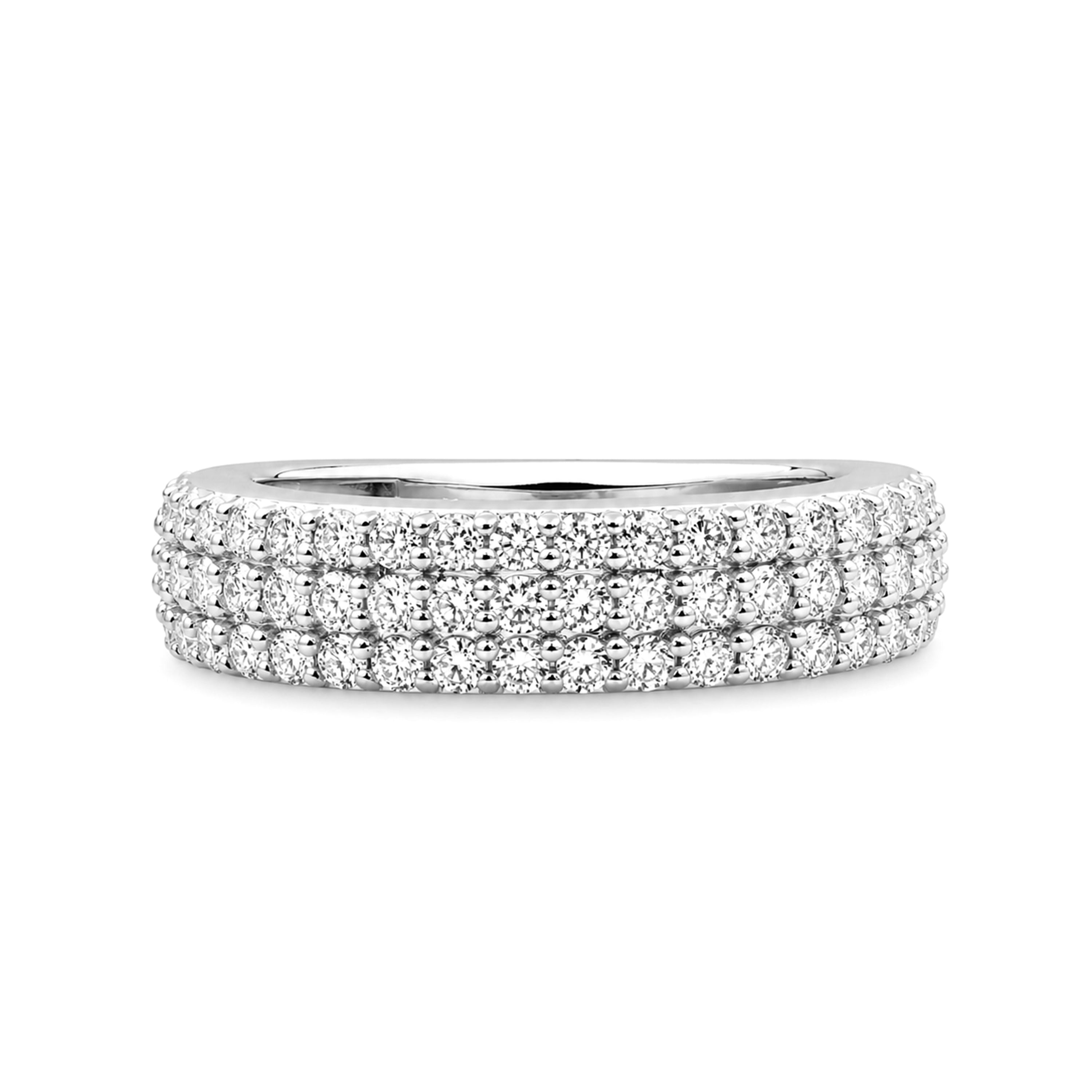 Venturant Lab-Grown Diamond Ring for Women | Sterling Silver | Round Cut | Prong | F Color, VS+ Clarity | 1.00 Total Carat Weight | Anniversary, Wedding, Birthday Gift