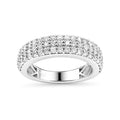 Venturant Lab-Grown Diamond Ring for Women | Sterling Silver | Round Cut | Prong | F Color, VS+ Clarity | 1.00 Total Carat Weight | Anniversary, Wedding, Birthday Gift