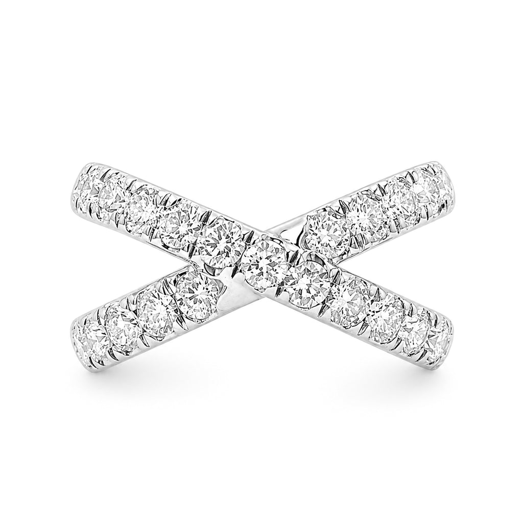 Venturant Lab Grown Diamond (F/VS+) 2.00 carat Round cut Sterling Silver Ring - Sterling Silver