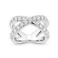 Venturant Lab Grown Diamond (F/VS+) 2.00 carat Round cut Sterling Silver Ring - Sterling Silver