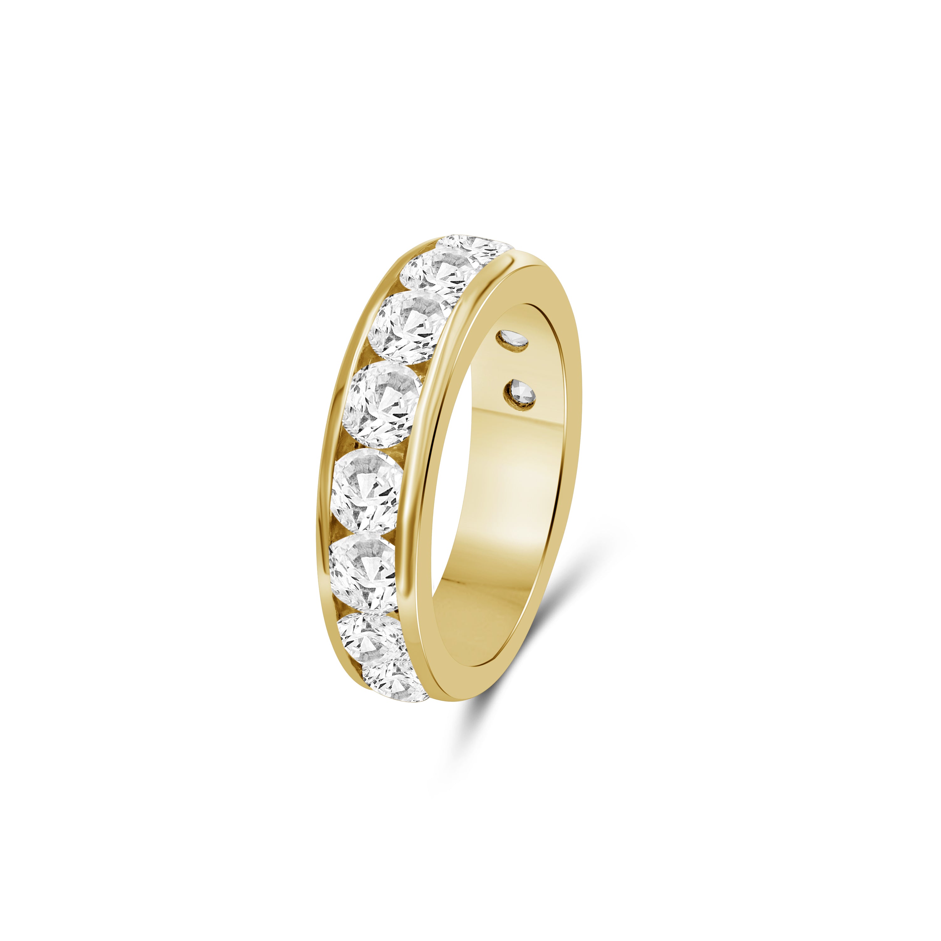 Venturant Lab Grown Diamond (F/VS+) 1.00 carat Round cut Sterling Silver Ring - Sterling Silver | Gold over Silver