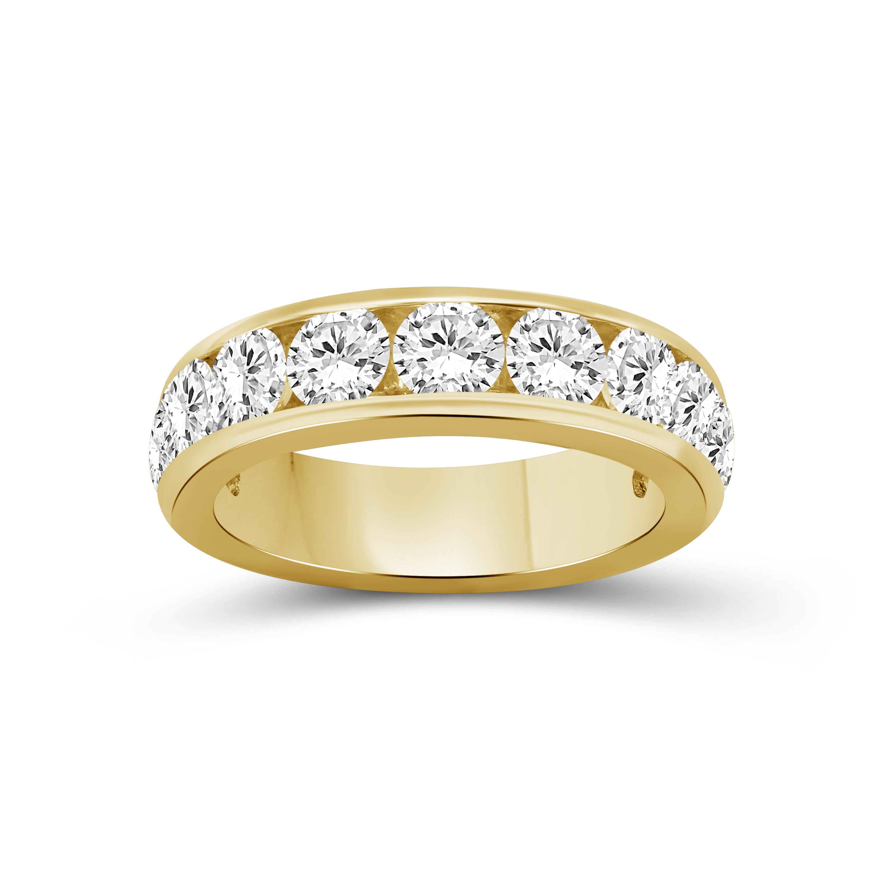 Venturant Lab Grown Diamond (F/VS+) 1.00 carat Round cut Sterling Silver Ring - Sterling Silver | Gold over Silver