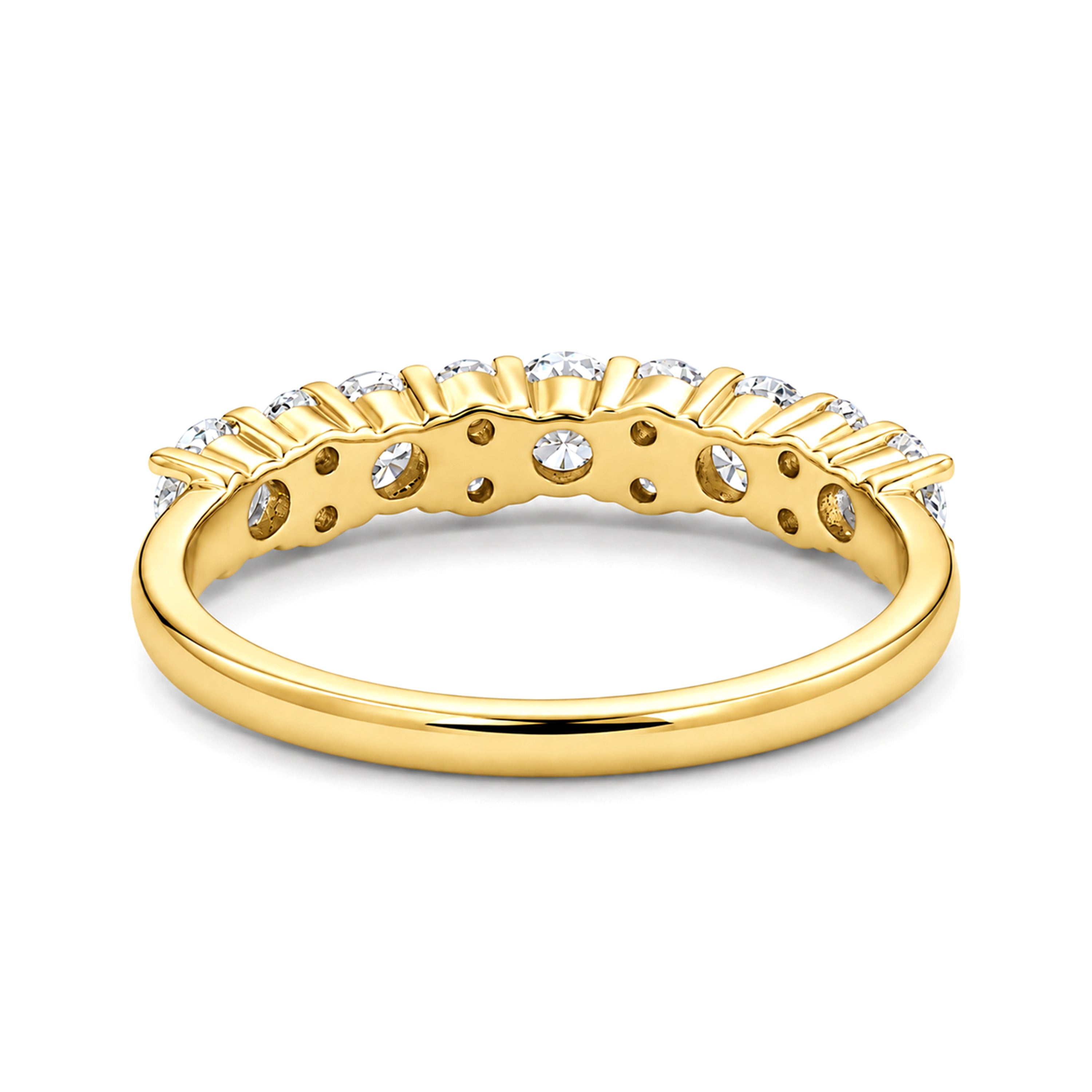 Venturant Lab Grown Diamond (F/VS+) 1.00 carat Round cut Sterling Silver Ring - Sterling Silver | Gold over Silver