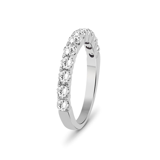 Venturant Lab Grown Diamond (F/VS+) 1.00 carat Round cut Sterling Silver Ring - Sterling Silver | Gold over Silver
