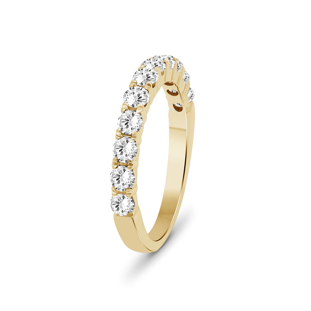 Venturant Lab Grown Diamond (F/VS+) 1.00 carat Round cut Sterling Silver Ring - Sterling Silver | Gold over Silver