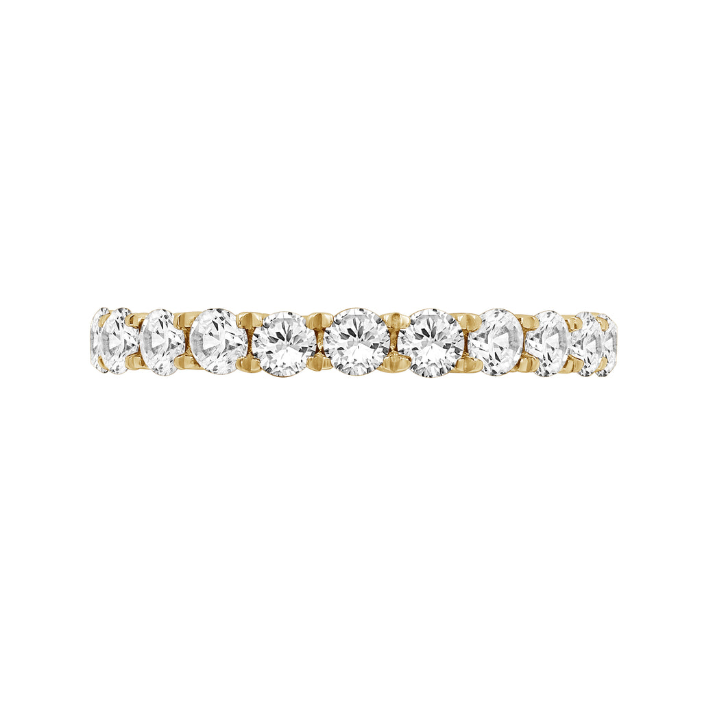 Venturant Lab Grown Diamond (F/VS+) 1.00 carat Round cut Sterling Silver Ring - Sterling Silver | Gold over Silver