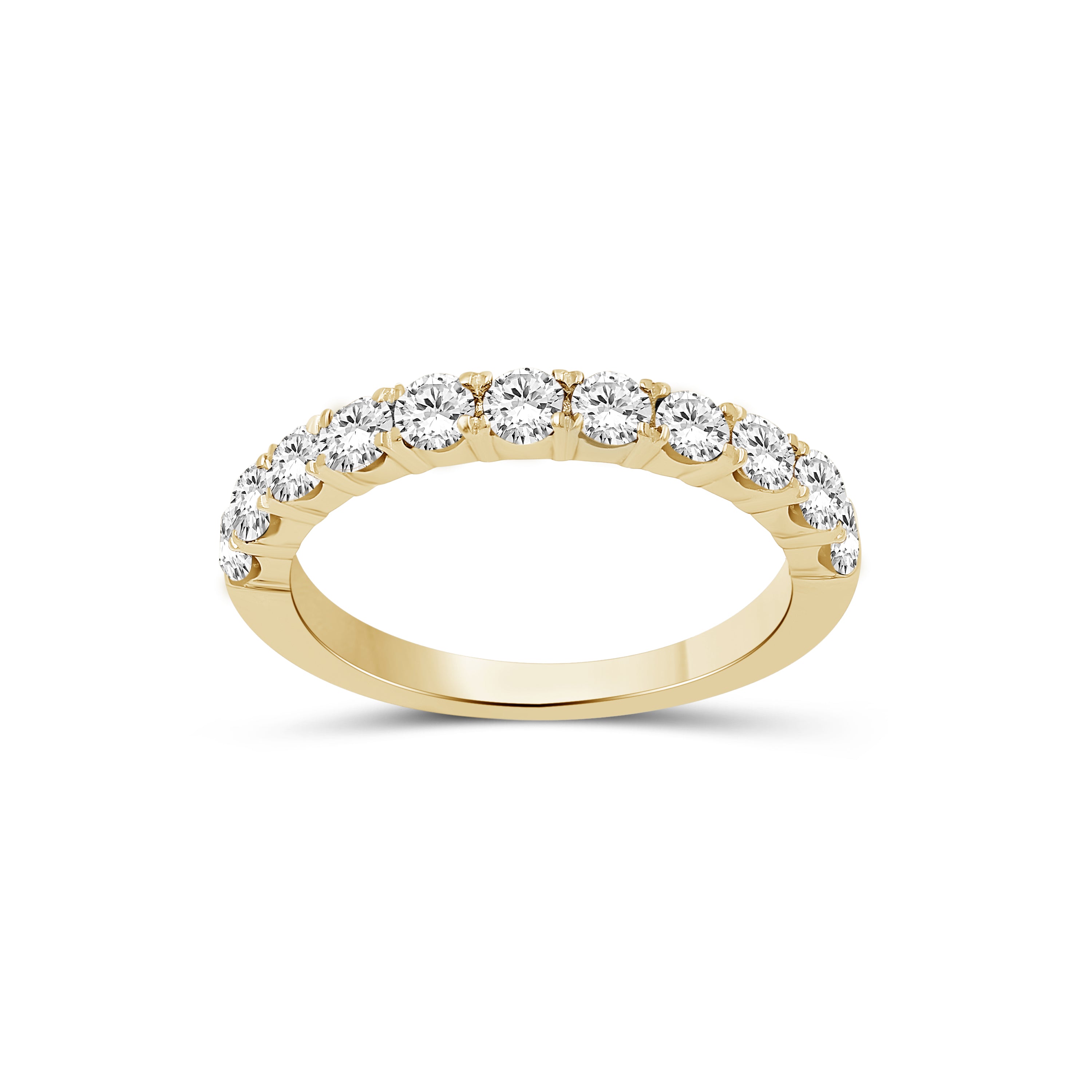 Venturant Lab Grown Diamond (F/VS+) 1.00 carat Round cut Sterling Silver Ring - Sterling Silver | Gold over Silver