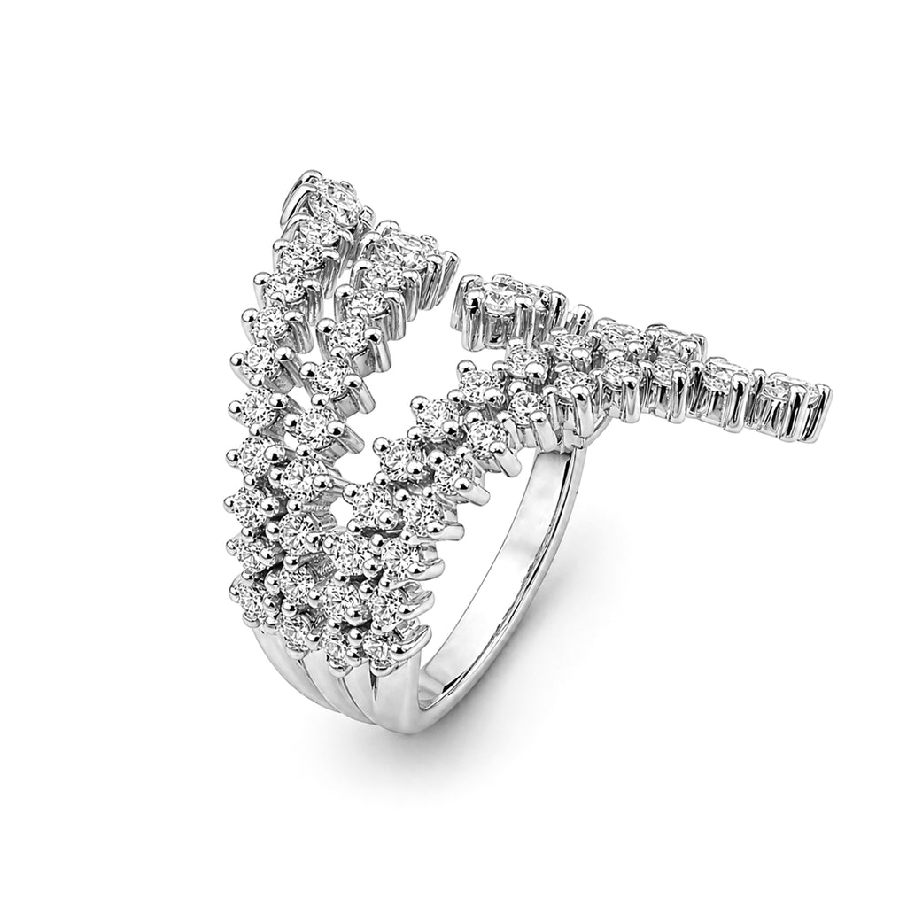 Venturant Lab-Grown Diamond Ring for Women | Sterling Silver | Gold over Silver | Round Cut | Prong | F Color, VS+ Clarity | 2.00 Total Carat Weight | Anniversary, Wedding, Birthday Gift