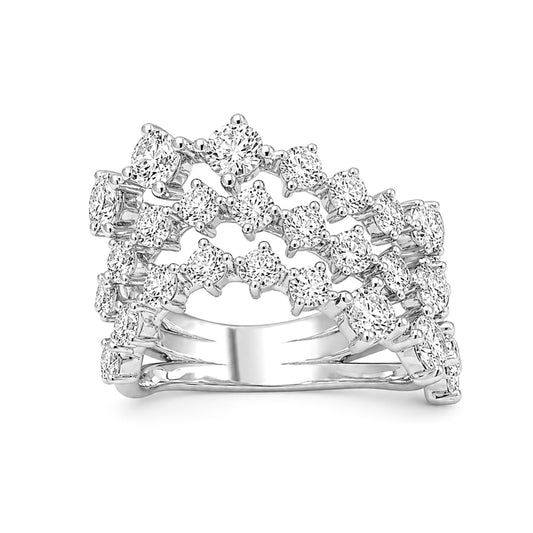 3.00 Carat T.W. Lab Grown Diamond Sterling Silver Ring