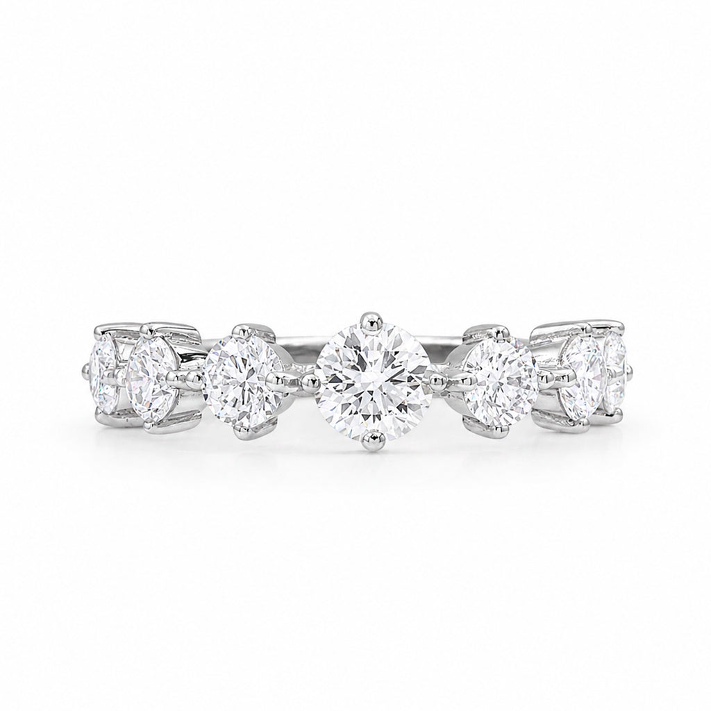 Venturant Lab-Grown Diamond Ring for Women | Sterling Silver | Gold over Silver | Round Cut | Prong | F Color, VS+ Clarity | 2.00 Total Carat Weight | Anniversary, Wedding, Birthday Gift