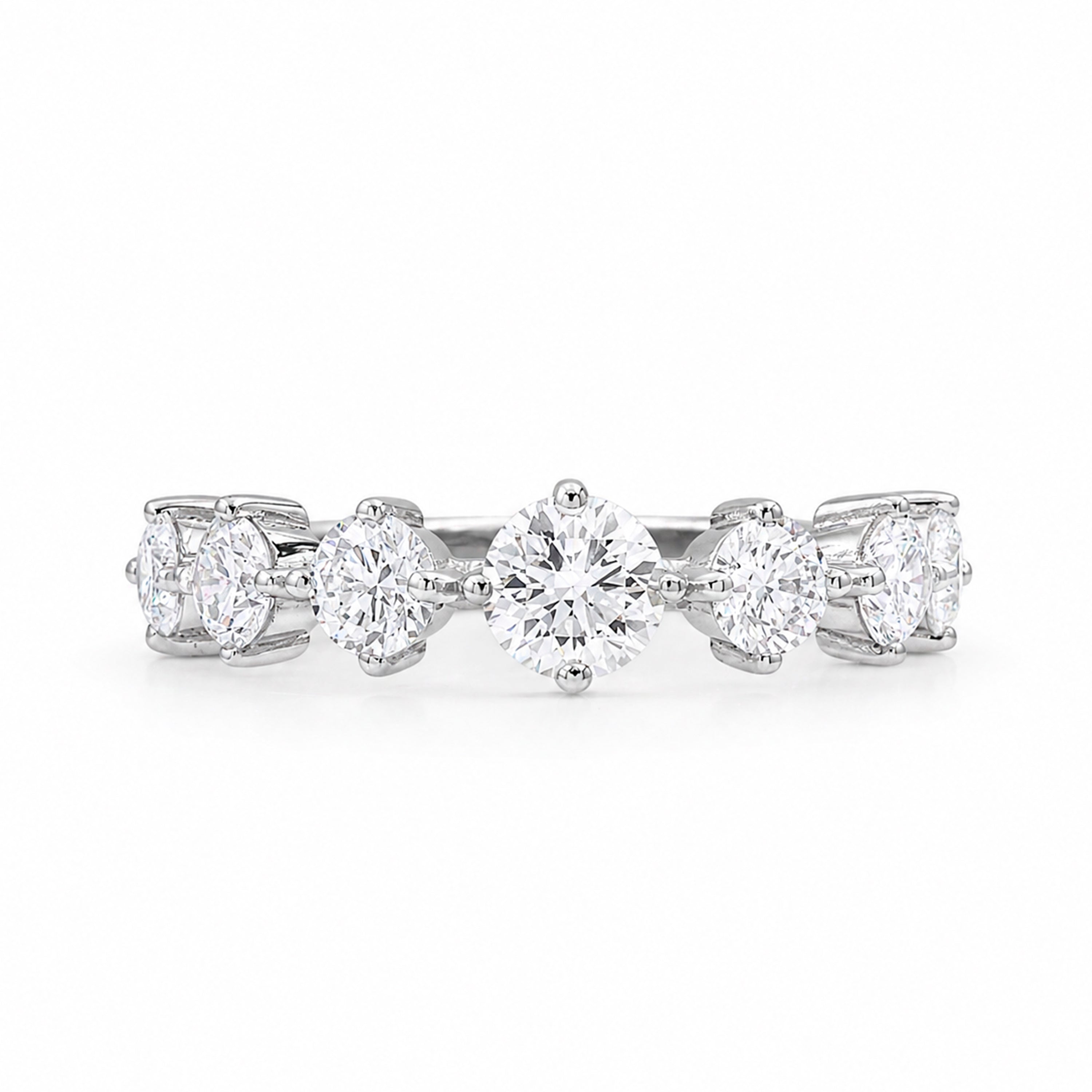 Venturant Lab-Grown Diamond Ring for Women | Sterling Silver | Gold over Silver | Round Cut | Prong | F Color, VS+ Clarity | 2.00 Total Carat Weight | Anniversary, Wedding, Birthday Gift