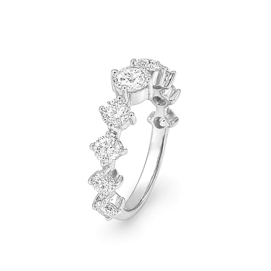 Venturant Lab-Grown Diamond Ring for Women | Sterling Silver | Round Cut | Prong | F Color, VS+ Clarity | 2.00 Total Carat Weight | Anniversary, Wedding, Birthday Gift