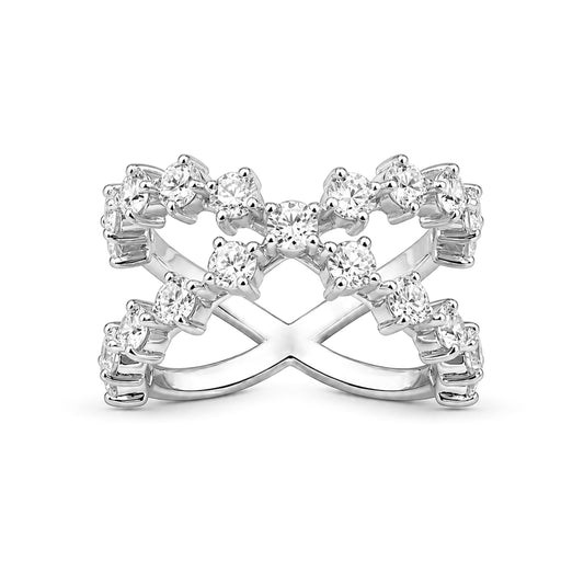 2.50 Carat T.W. Lab Grown Diamond Sterling Silver Ring