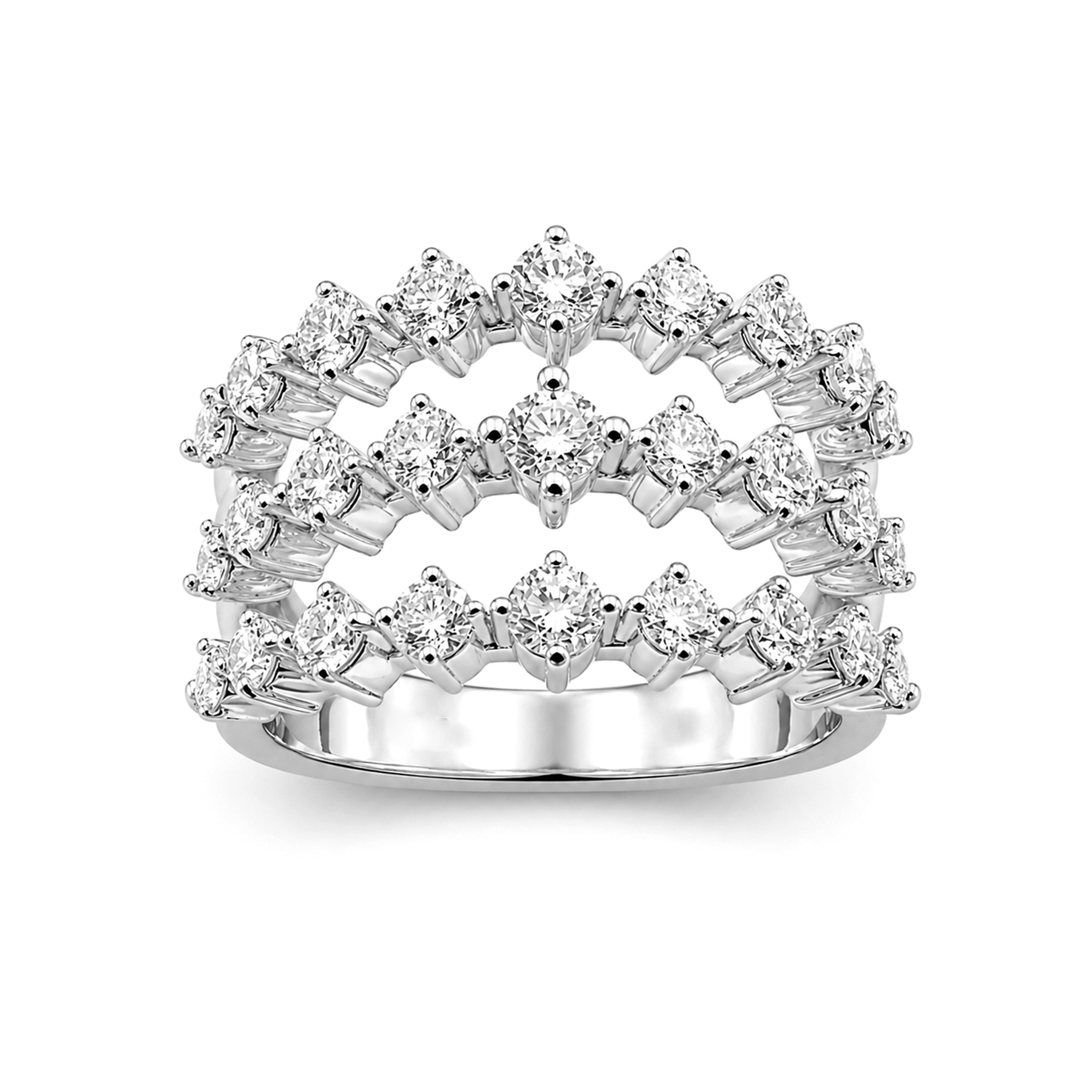 Venturant Lab-Grown Diamond Ring for Women | Sterling Silver | Gold over Silver | Round Cut | Prong | F Color, VS+ Clarity | 2.00 Total Carat Weight | Anniversary, Wedding, Birthday Gift