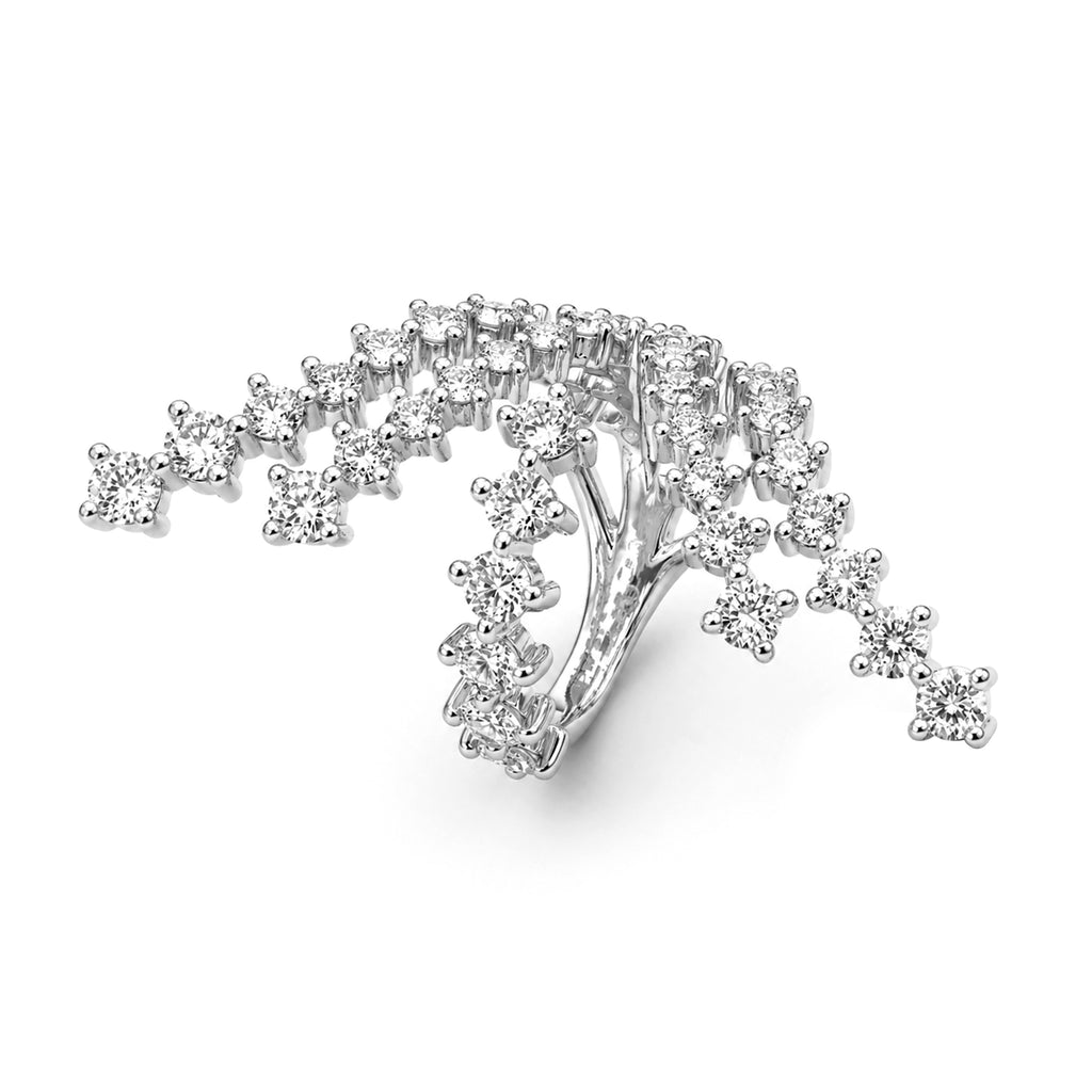 Venturant Lab-Grown Diamond Ring for Women | Sterling Silver | Gold over Silver | Round Cut | Prong | F Color, VS+ Clarity | 3.00 Total Carat Weight | Anniversary, Wedding, Birthday Gift