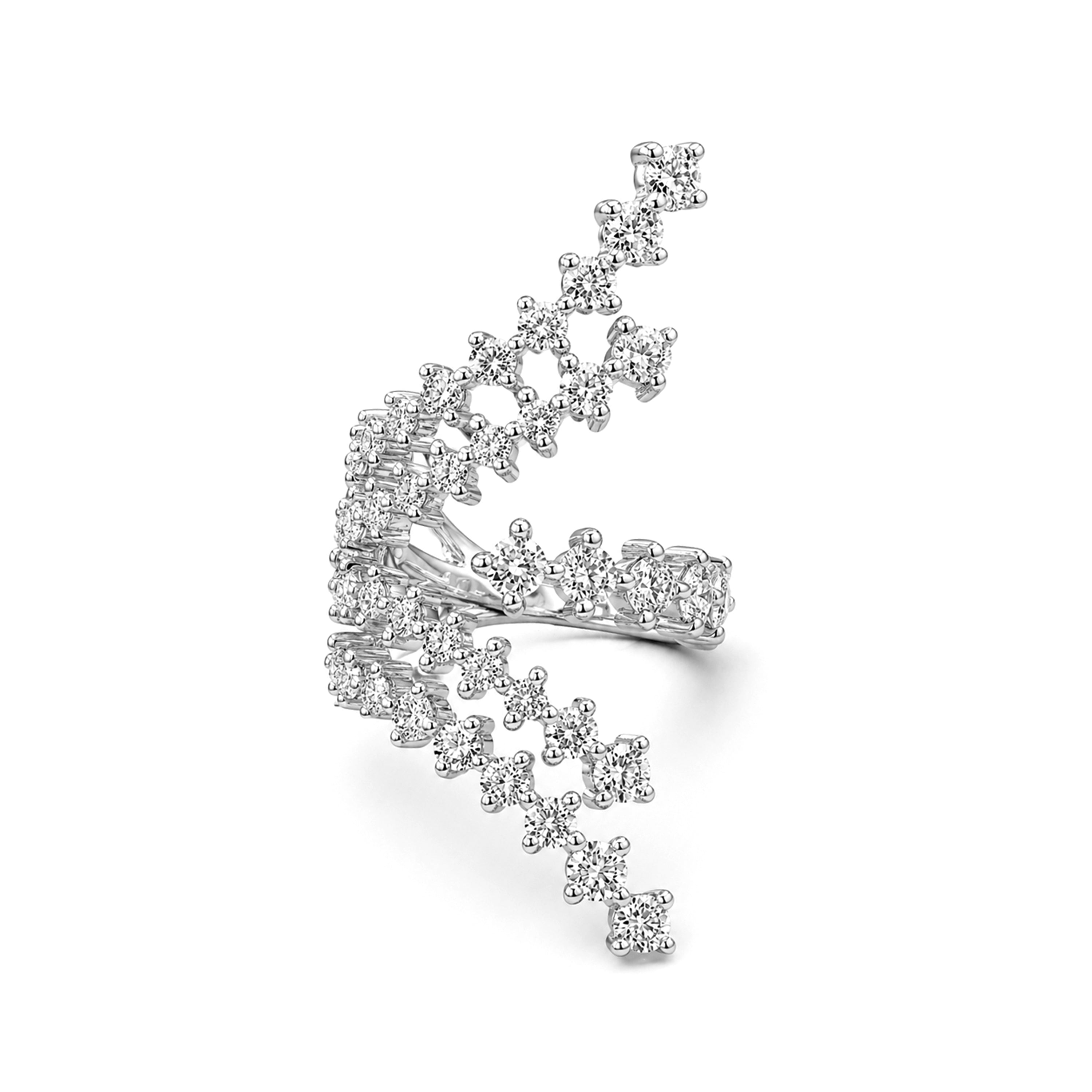 Venturant Lab-Grown Diamond Ring for Women | Sterling Silver | Gold over Silver | Round Cut | Prong | F Color, VS+ Clarity | 3.00 Total Carat Weight | Anniversary, Wedding, Birthday Gift