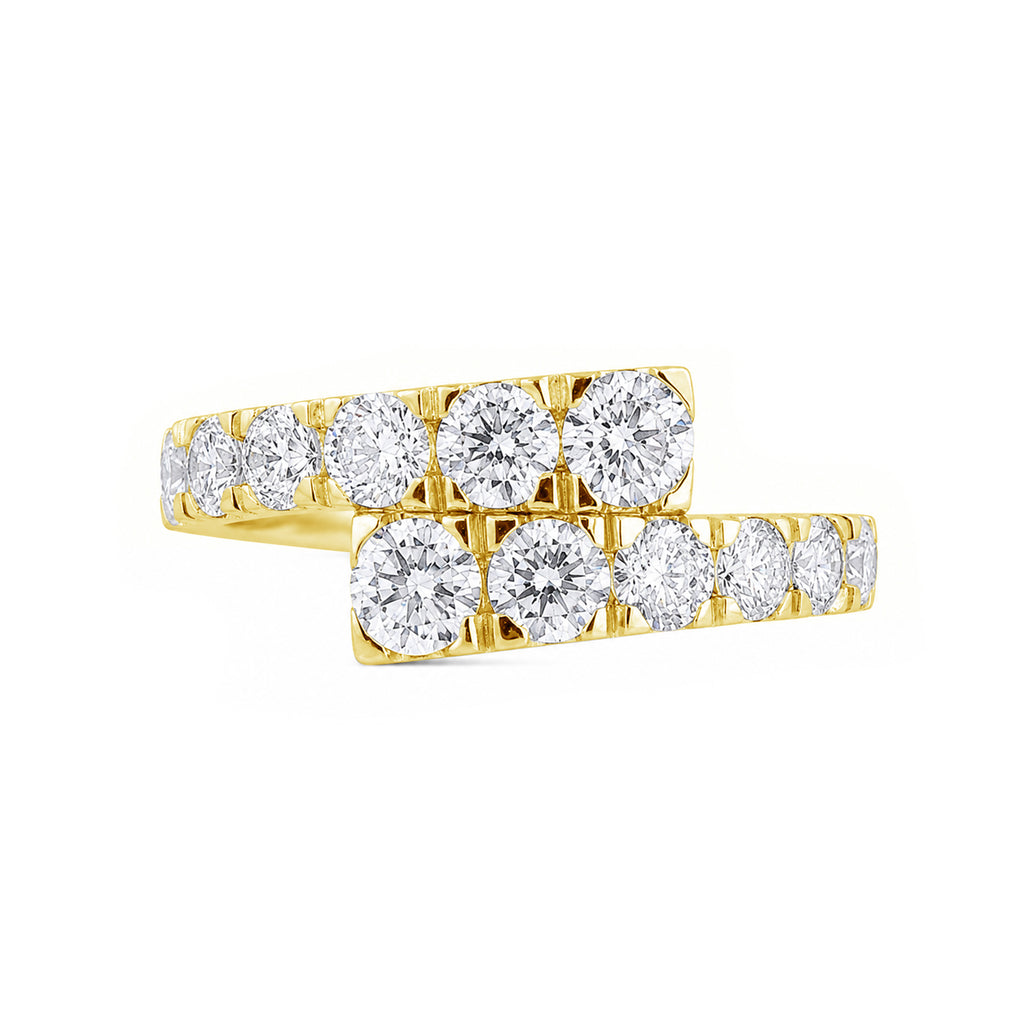 Venturant Lab Grown Diamond (F/VS+) 2.00 carat Round cut Sterling Silver Ring - Sterling Silver