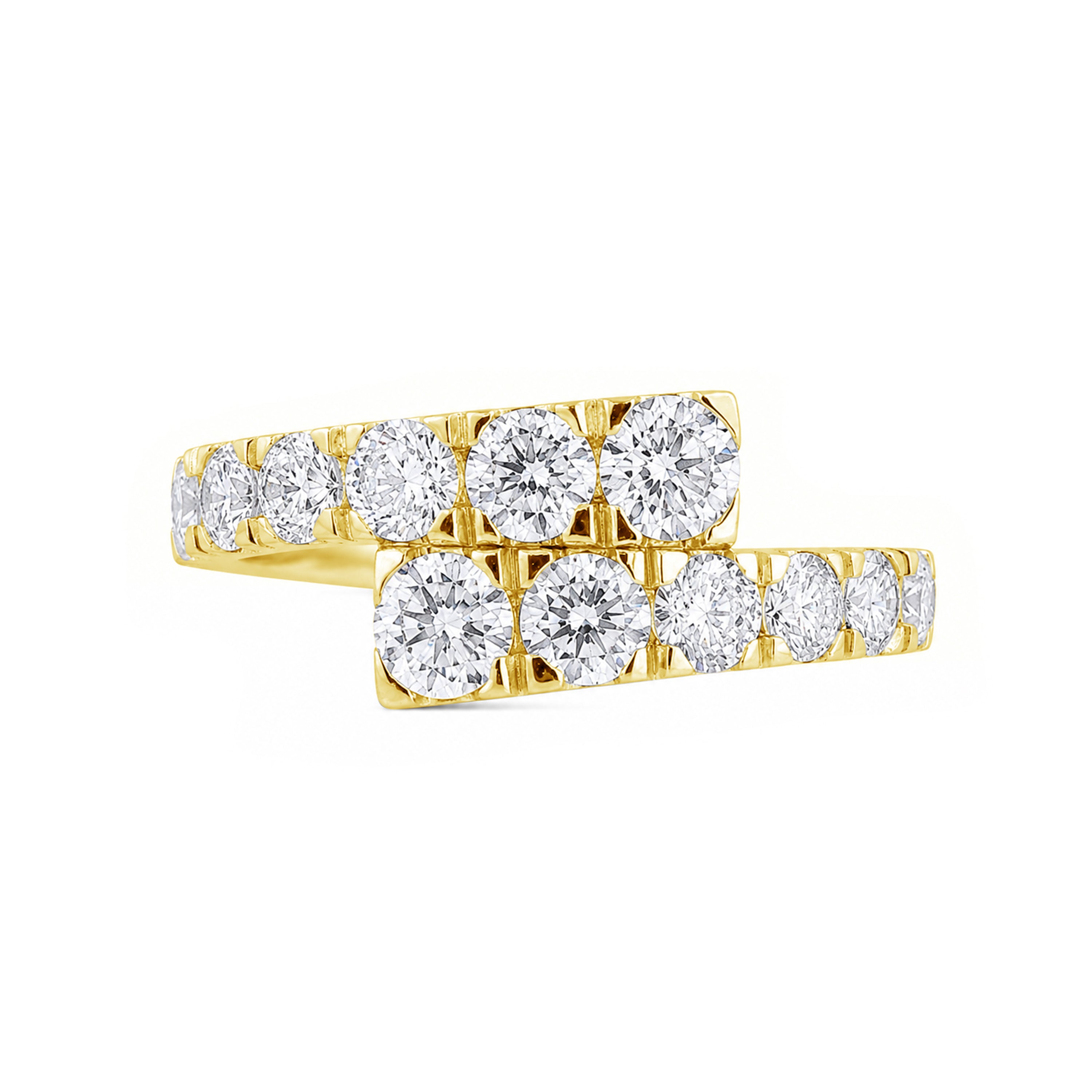 Venturant Lab Grown Diamond (F/VS+) 2.00 carat Round cut Sterling Silver Ring - Sterling Silver