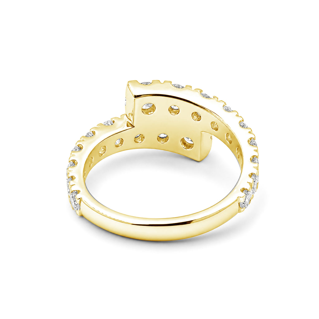 Venturant Lab Grown Diamond (F/VS+) 2.00 carat Round cut Sterling Silver Ring - Sterling Silver