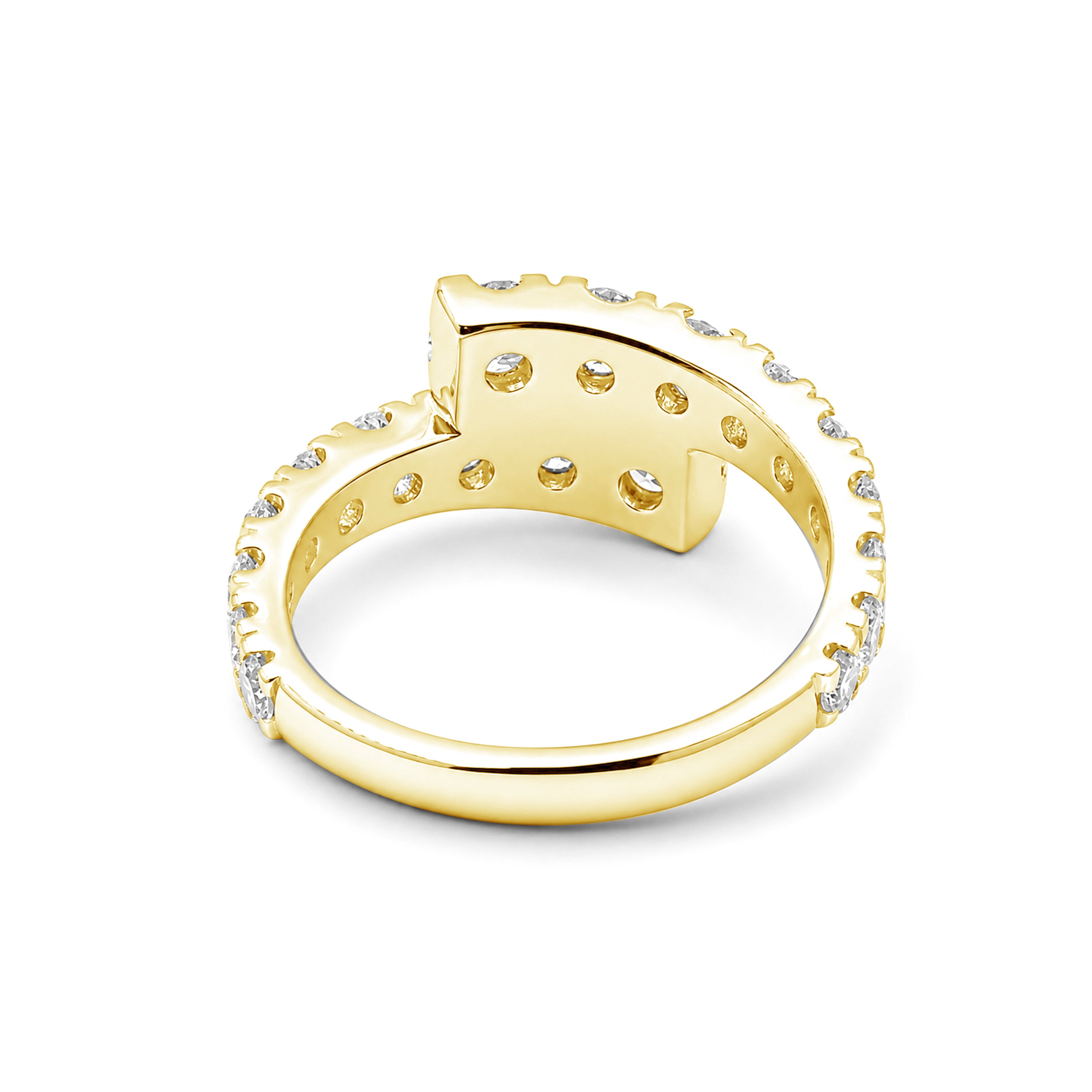Venturant Lab Grown Diamond (F/VS+) 2.00 carat Round cut Sterling Silver Ring - Sterling Silver