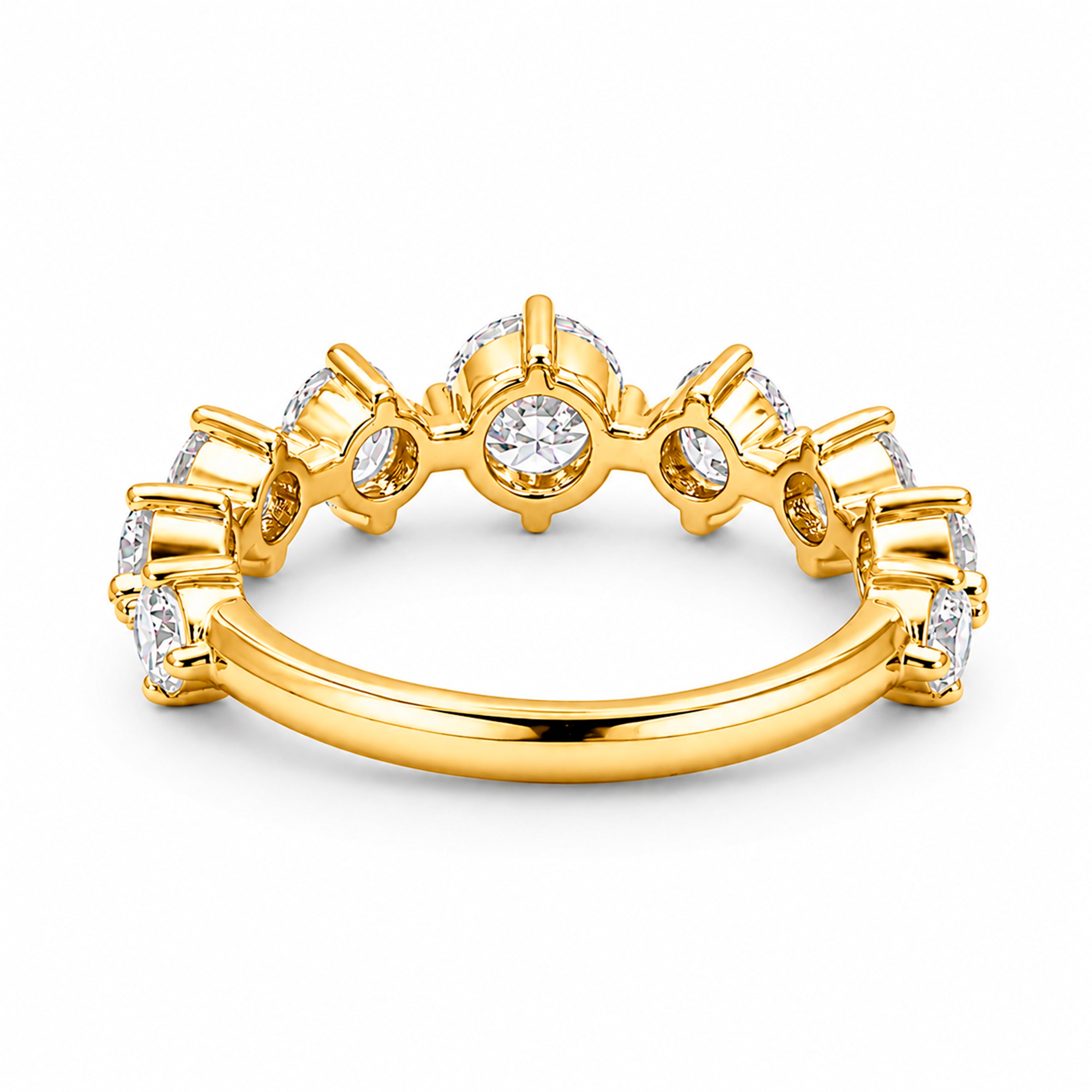 Venturant Lab-Grown Diamond Ring for Women | Sterling Silver | Gold over Silver | Round Cut | Prong | F Color, VS+ Clarity | 2.00 Total Carat Weight | Anniversary, Wedding, Birthday Gift