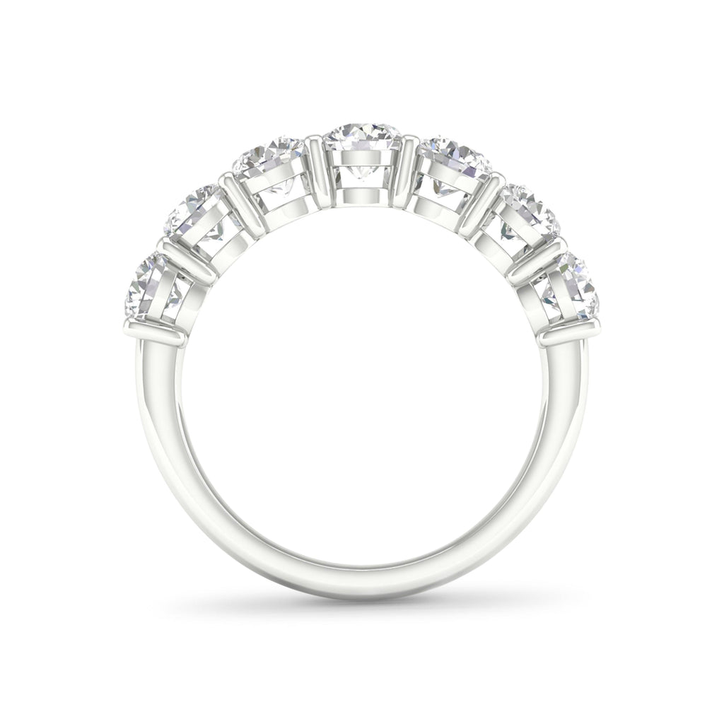 Venturant 2.00-5.00 Carat T.W. Round-cut Lab Grown Diamond (F/VS+) 14K Gold 7 Stone Band Ring