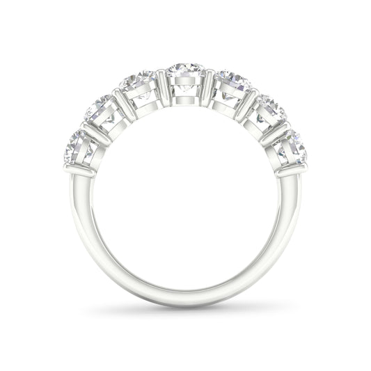 Venturant 2.00-5.00 Carat T.W. Round-cut Lab Grown Diamond (F/VS+) 14K Gold 7 Stone Band Ring