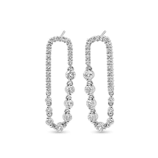 3.00 Carat T.W. Lab Grown Diamond 14K White Gold Earrings
